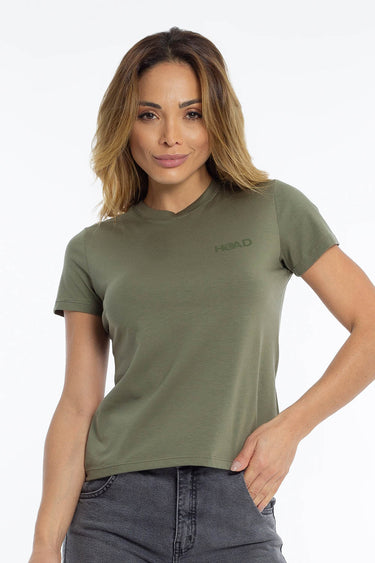 T-shirt Essence Pima Oliva - Hoad