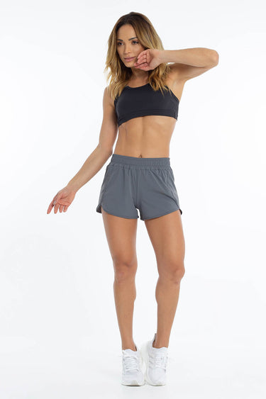 Shorts Pace Feminino - Chumbo - Hoad