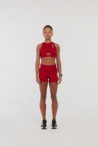 Shorts Rise 360 Perform Deep Red - Hoad