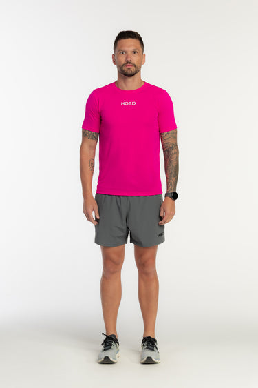 Camiseta TechSpeed Rosa - Branco Unissex - Hoad