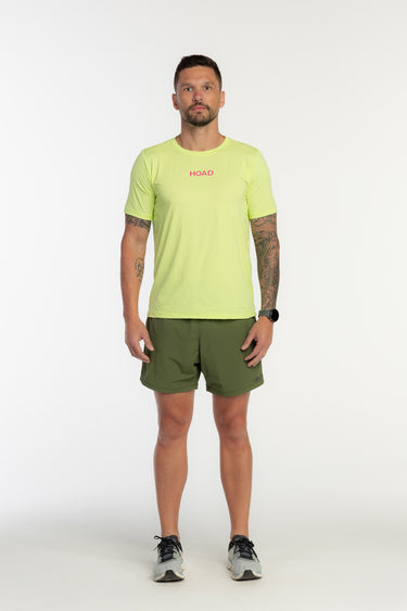 Camiseta TechSpeed Verde - Rosa Unissex - Hoad