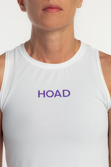 Cropped Regata Techspeed Branco - Roxo - Hoad