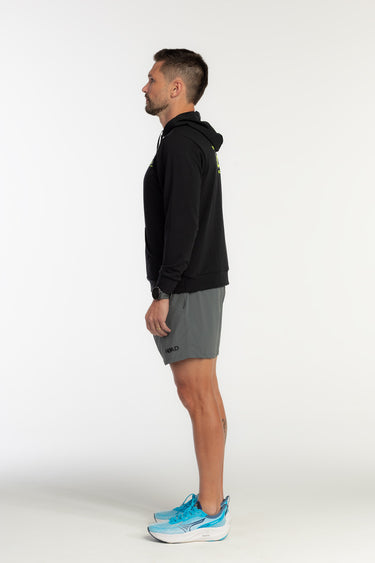 Moletom Canguru Preto Unissex - Running Club - Hoad