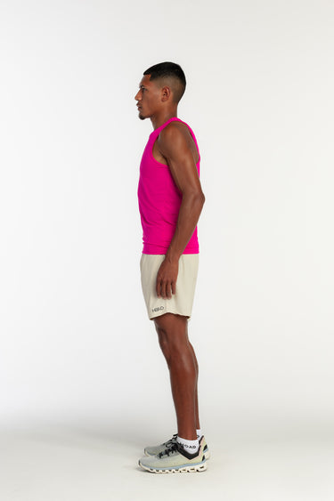 Regata TechSpeed Masculina Rosa - Branco - Hoad