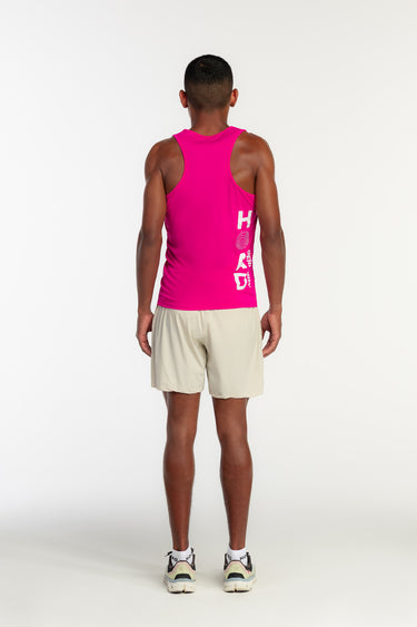 Regata TechSpeed Masculina Rosa - Branco - Hoad