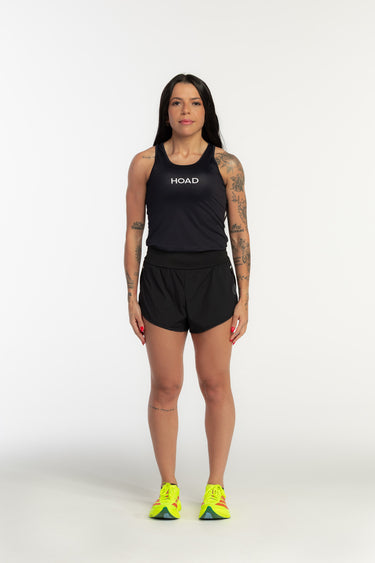 Regata Feminina TechSpeed Preto - Branco - Hoad