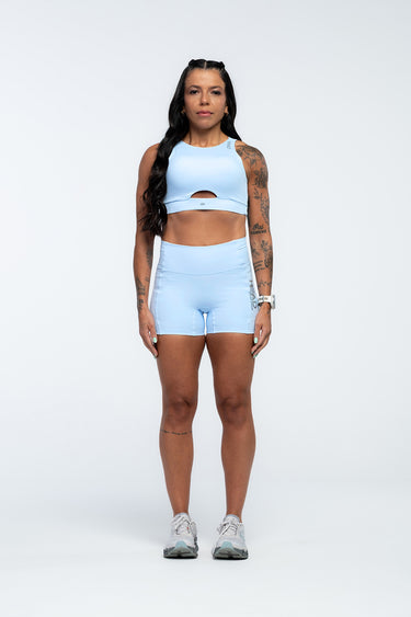 Top Pace Perform Azul e Shorts 360 Perform Azul - Hoad