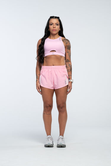 Top Pace Perform Rosa e Shorts Feminino Flow Rosa - Hoad