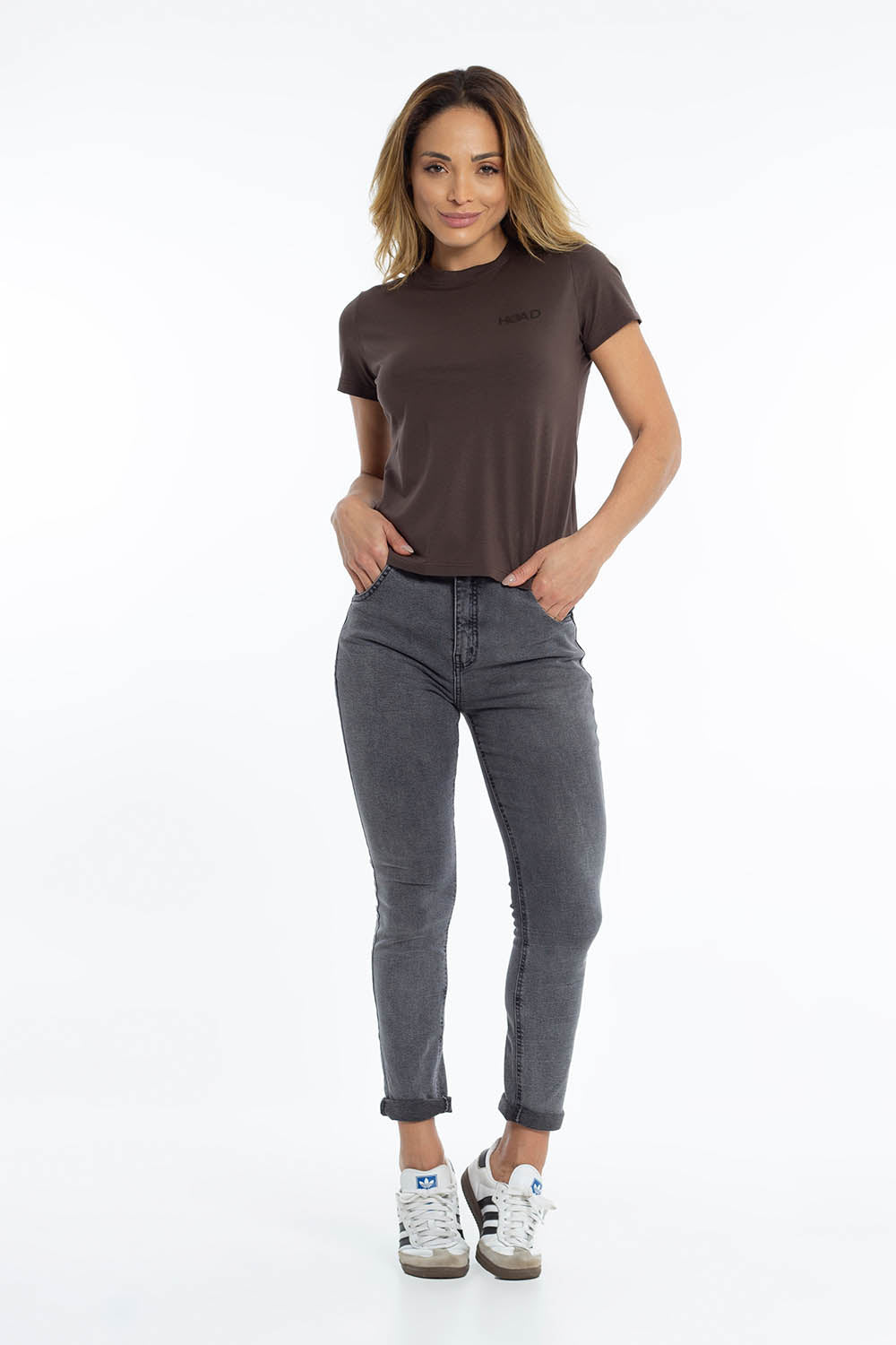 T-shirt Essence Pima Tabaco