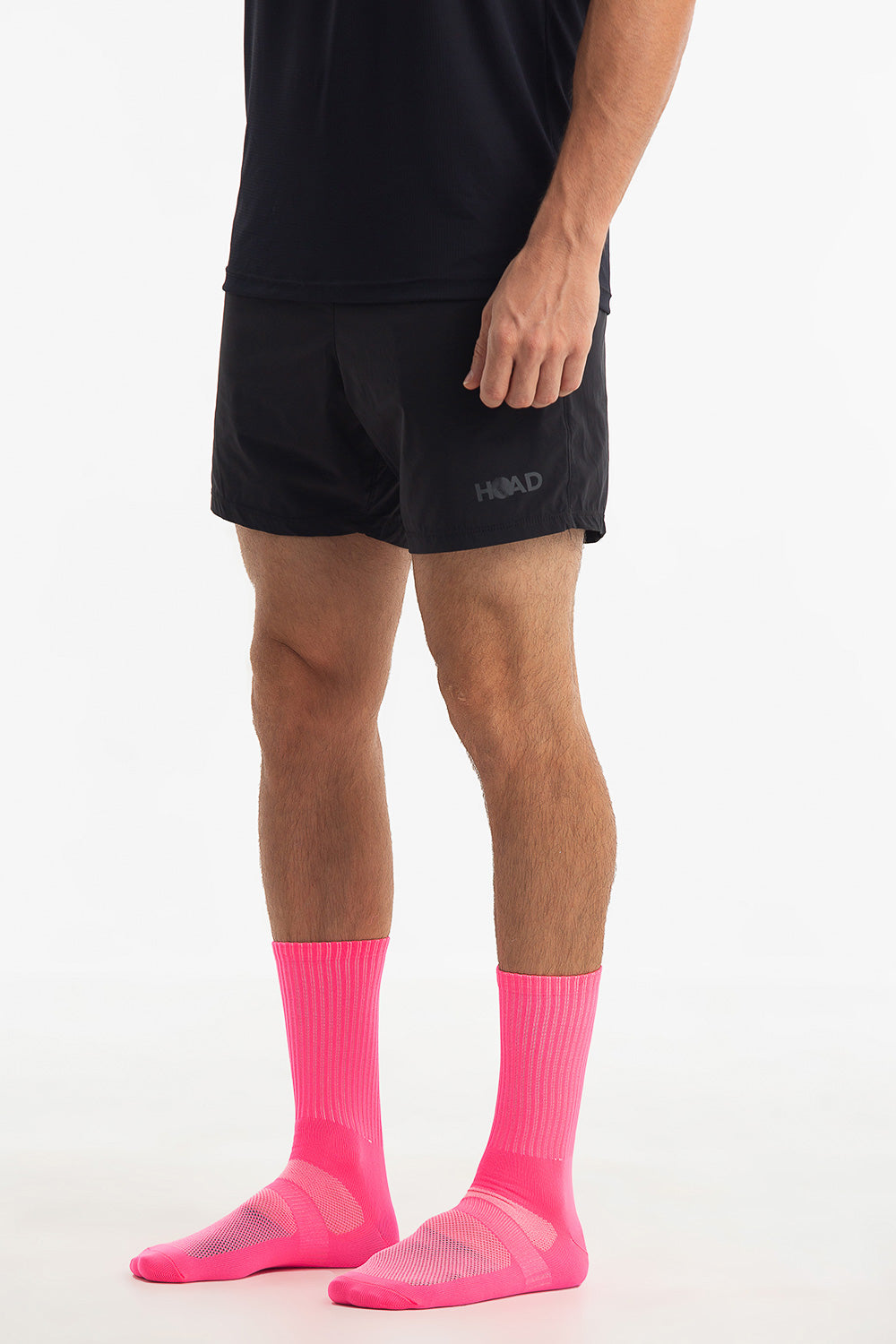 Meia Cano Alto Poliamida - Pink Neon