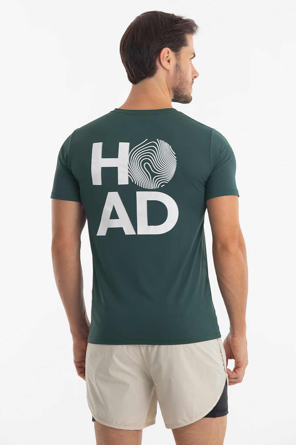 Camiseta RunFlow Dry Verde – Branca