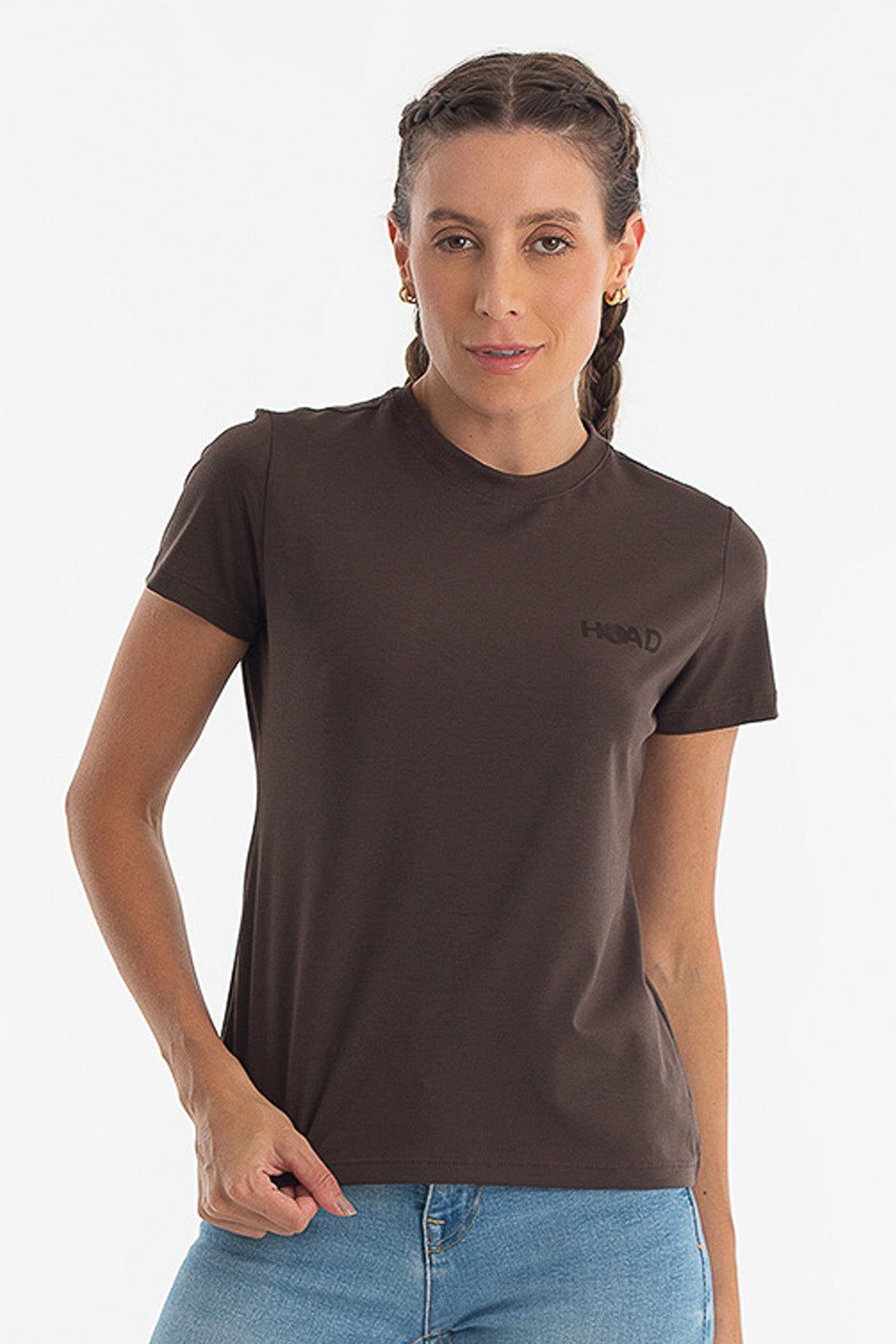 T-shirt Essence Pima Tabaco