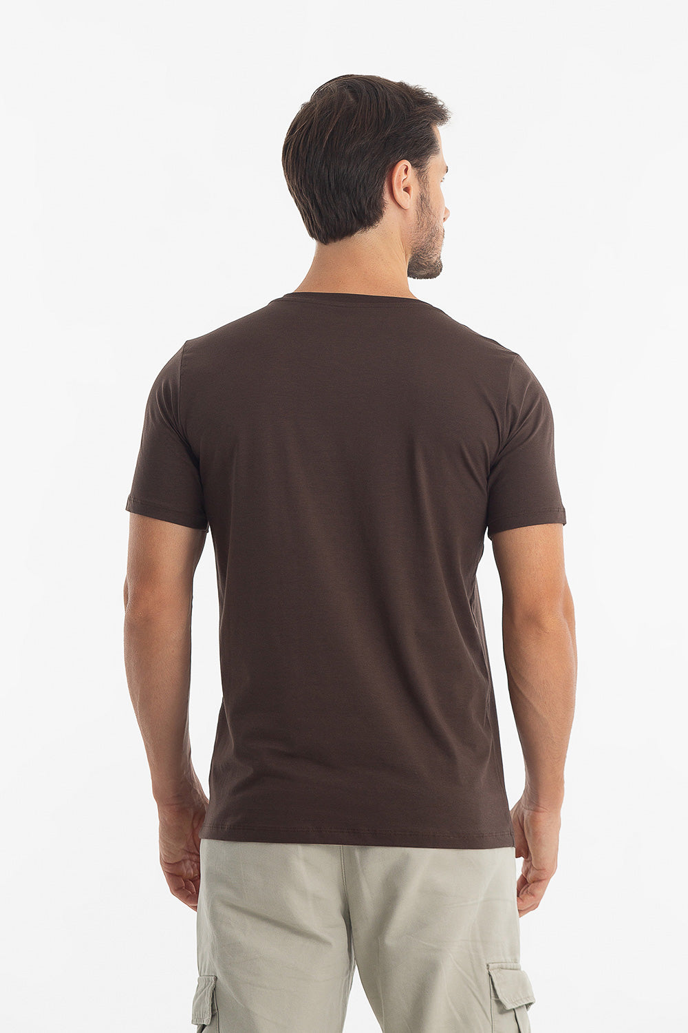 Camiseta Essence Pima Tabaco