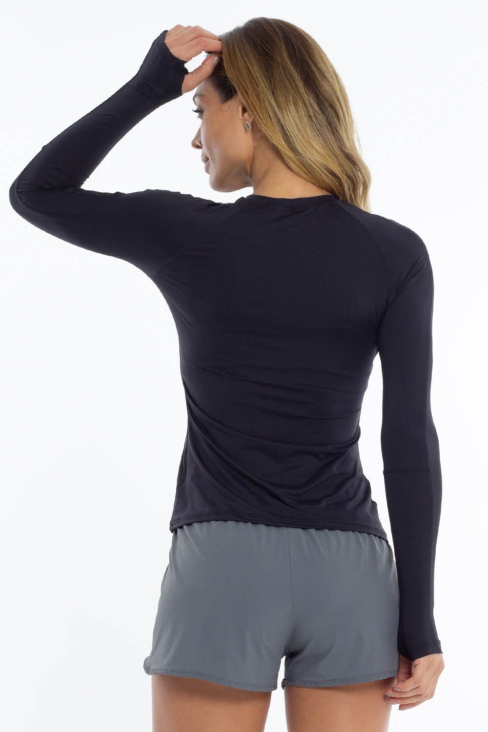 Blusa Manga Longa UV Perform Feminino - Preto