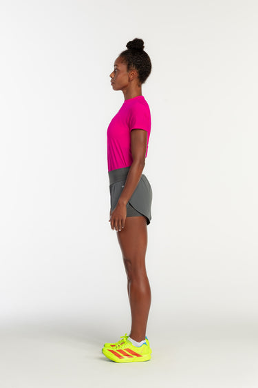 Camiseta TechSpeed Rosa - Branco Unissex - Hoad