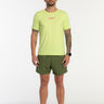 Camiseta TechSpeed Verde - Rosa Unissex - Hoad