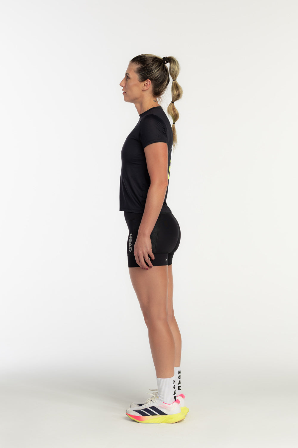 Camiseta TechSpeed Preto - Verde Flúor Unissex