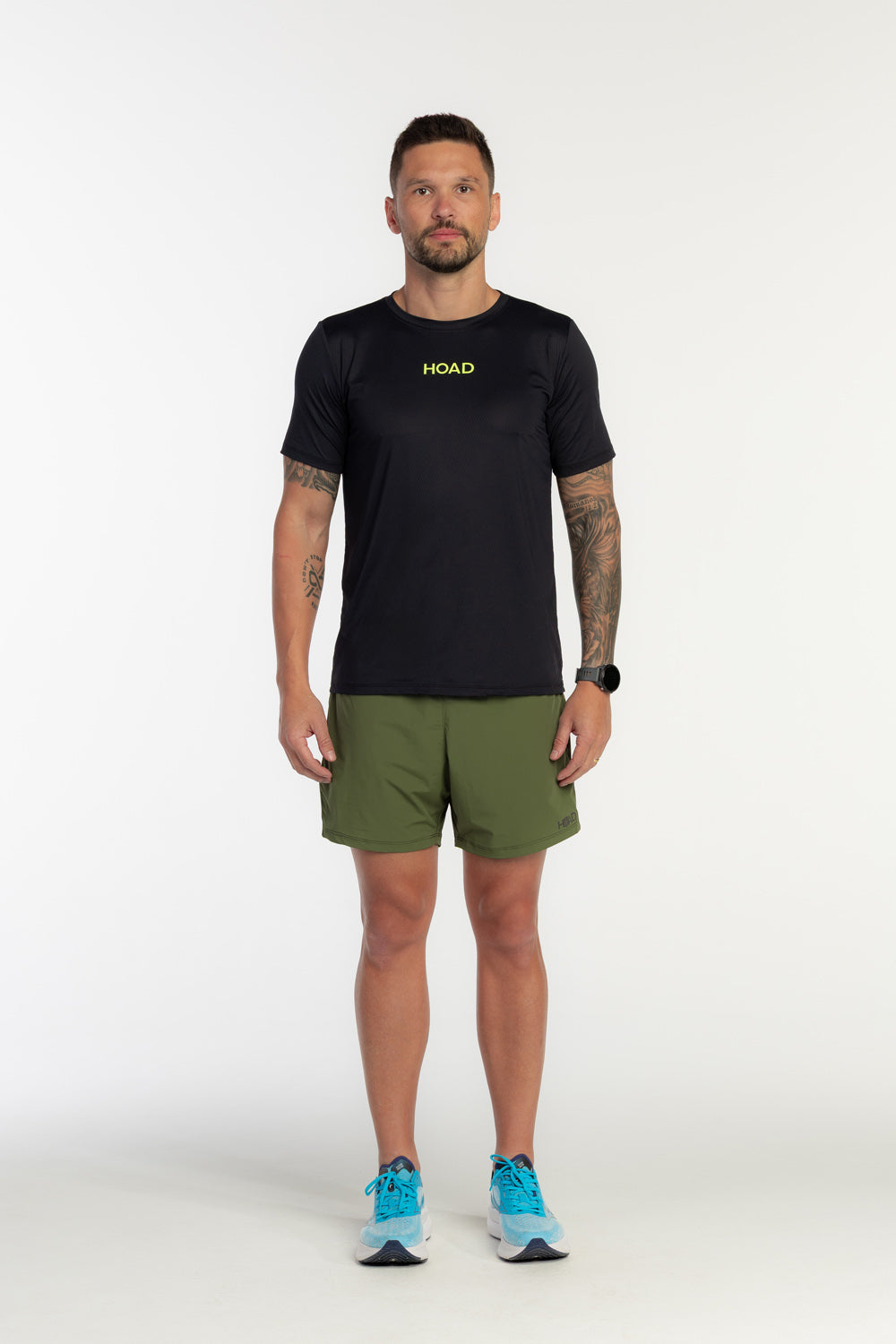 Camiseta TechSpeed Preto - Verde Flúor Unissex