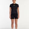 Camiseta TechSpeed Preto - Verde Flúor Unissex - Hoad