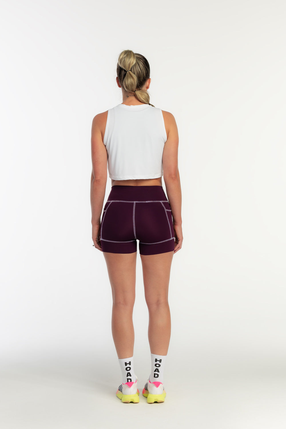 Cropped Regata Techspeed Branco - Roxo - Hoad