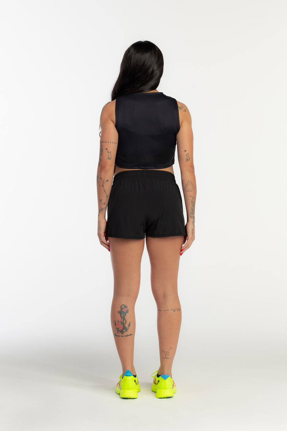 Cropped Regata Techspeed Preto - Branco - Hoad