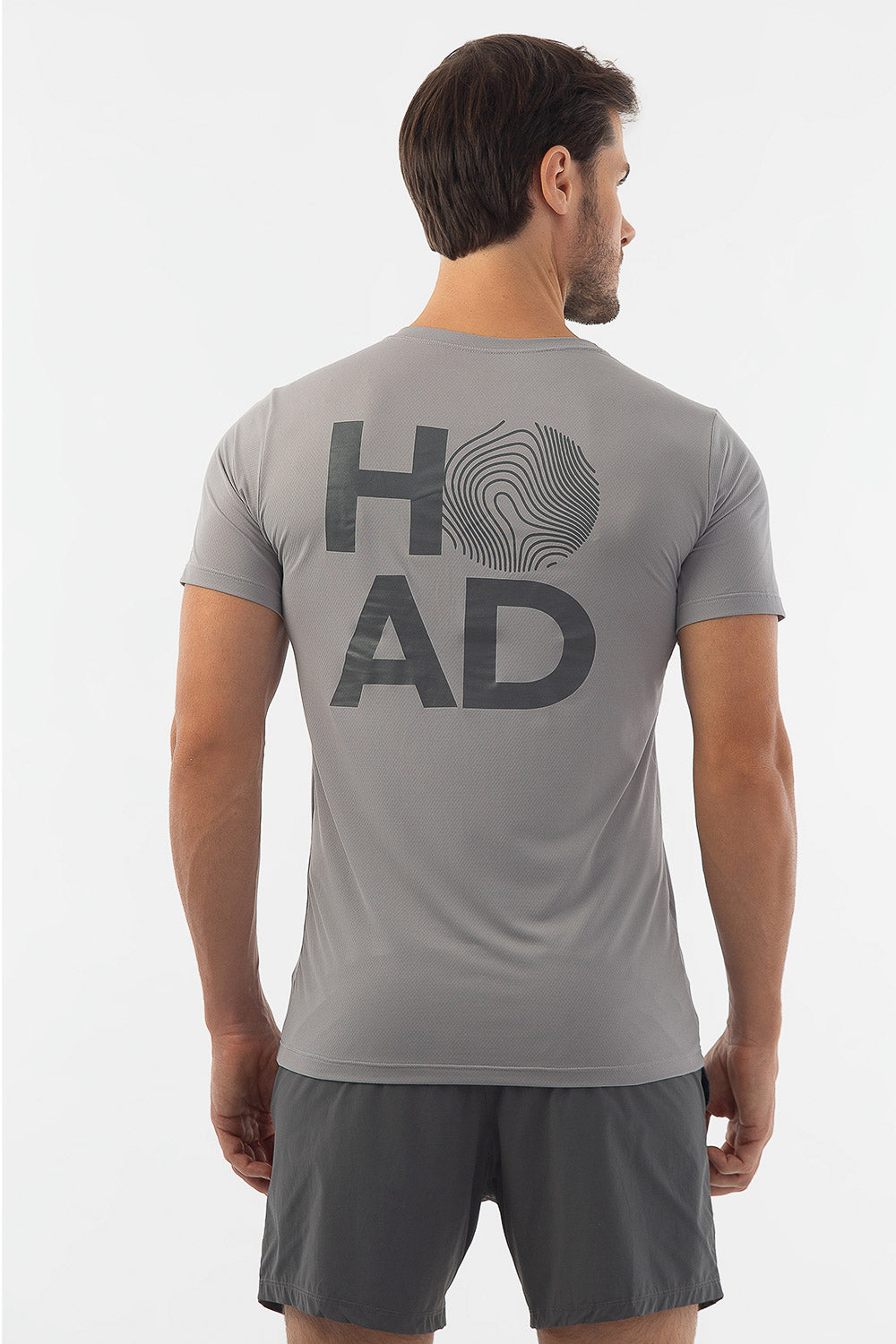 Camiseta RunFlow Dry Cinza – Chumbo