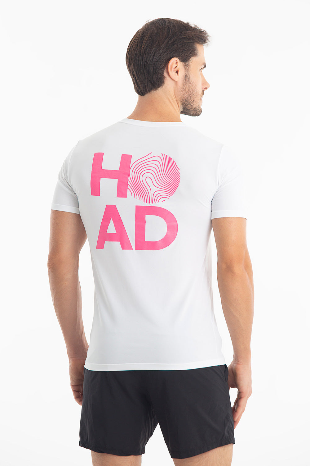 Camiseta RunFlow Dry Branca – Rosa