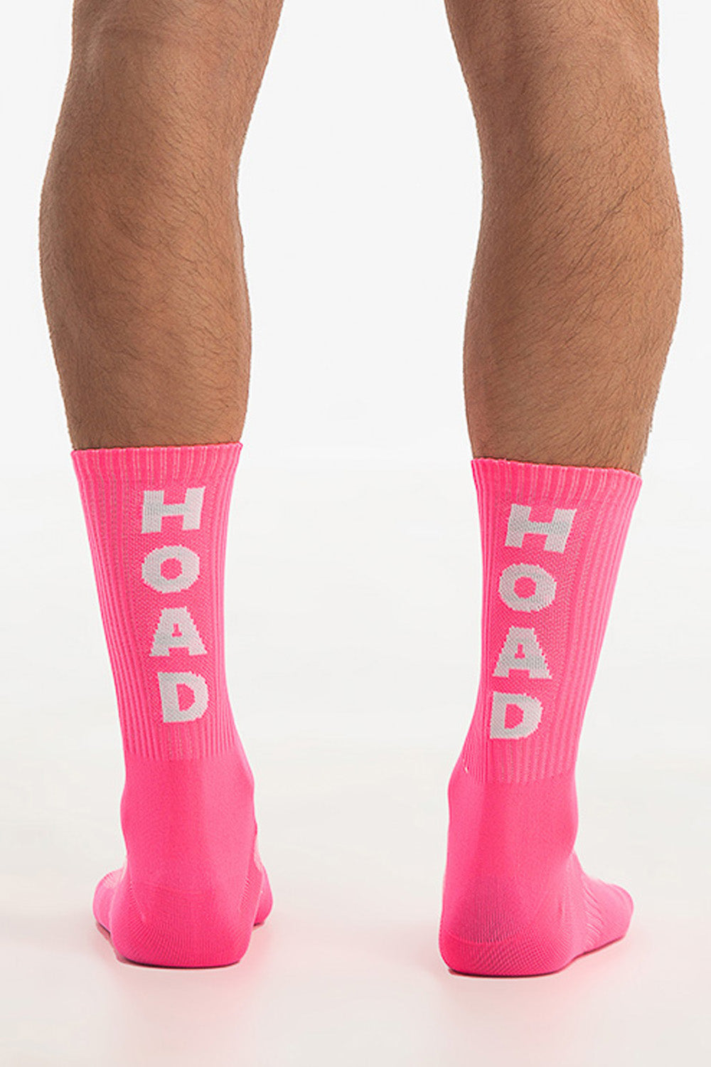 Meia Cano Alto Poliamida - Pink Neon