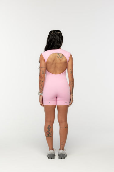 Macaquinho de Corrida Rosa