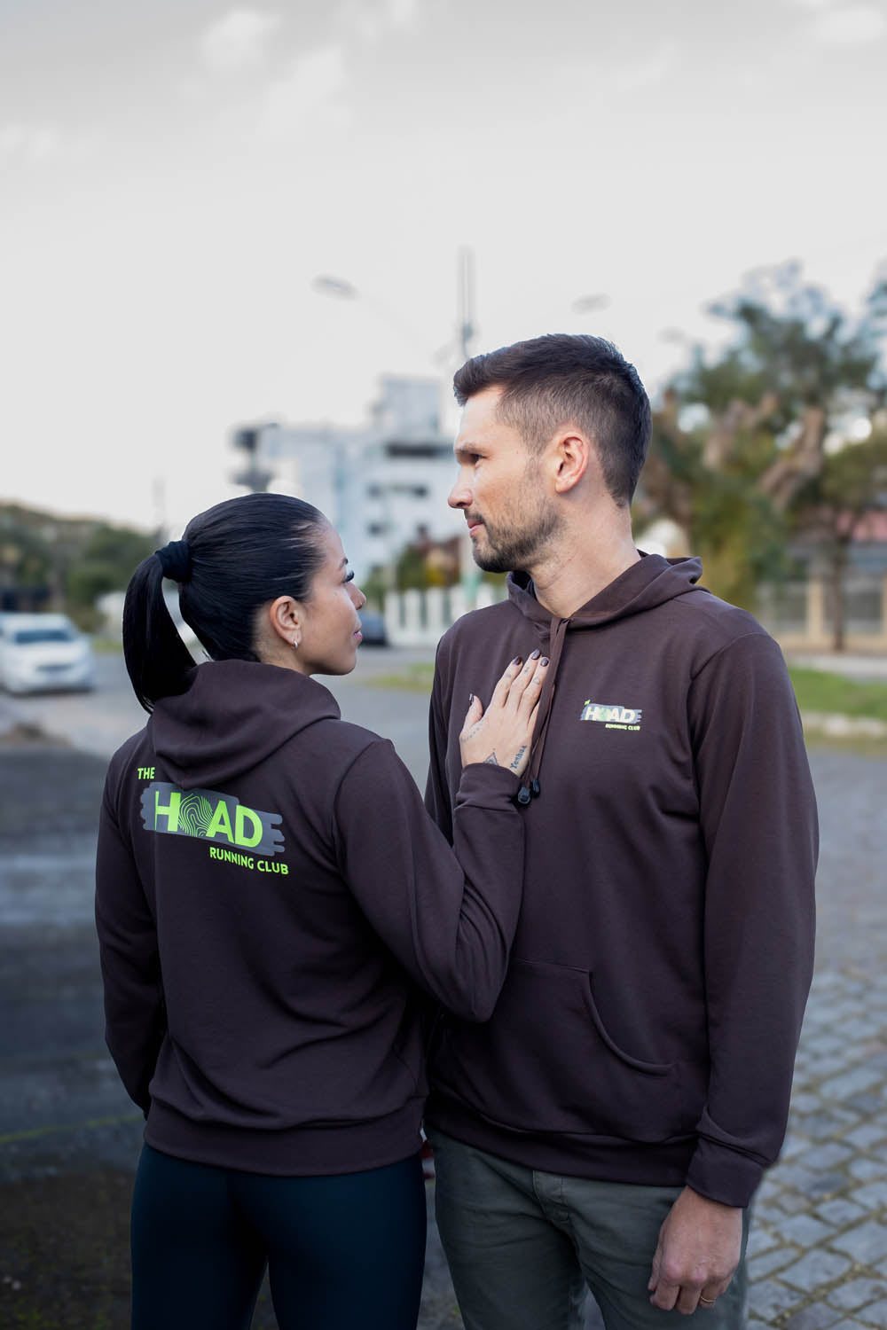 Moletom Canguru Cacau Unissex - Running Club