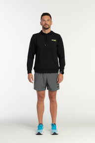 Moletom Canguru Preto Unissex - Running Club - Hoad