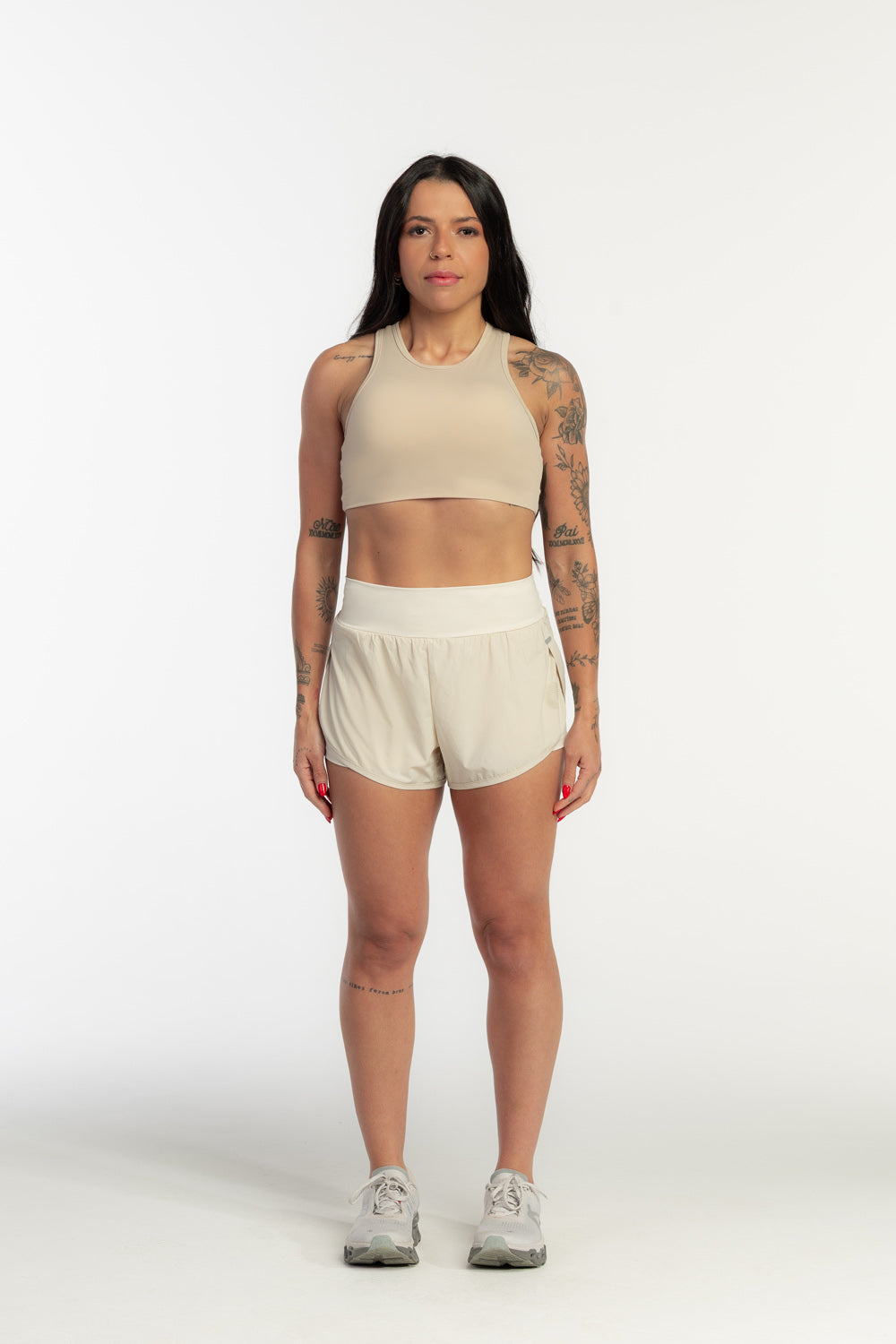 Shorts Aero 2 em 1 Feminino – Areia