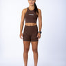 Shorts Rise 360 Perform Marrom - Hoad