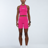 Shorts Rise 360 Perform Rosa Essenza, vista frontal - Hoad